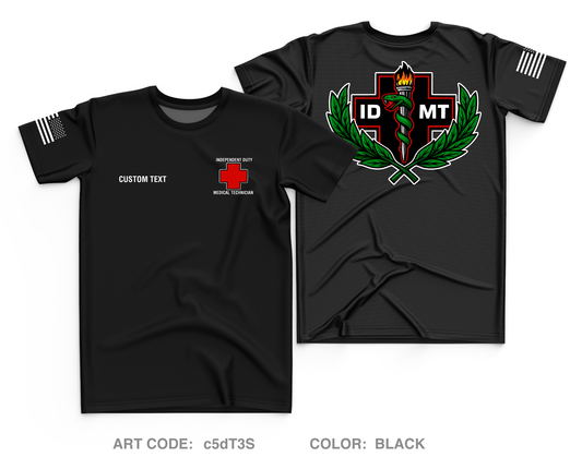 CUSTOM IDMT Core Men's SS Performance Tee - c5dT3S