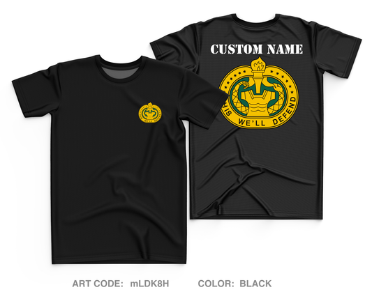 CUSTOM D Co, 1 BN, 34 INF Core Men's SS Performance Tee - mLDK8H