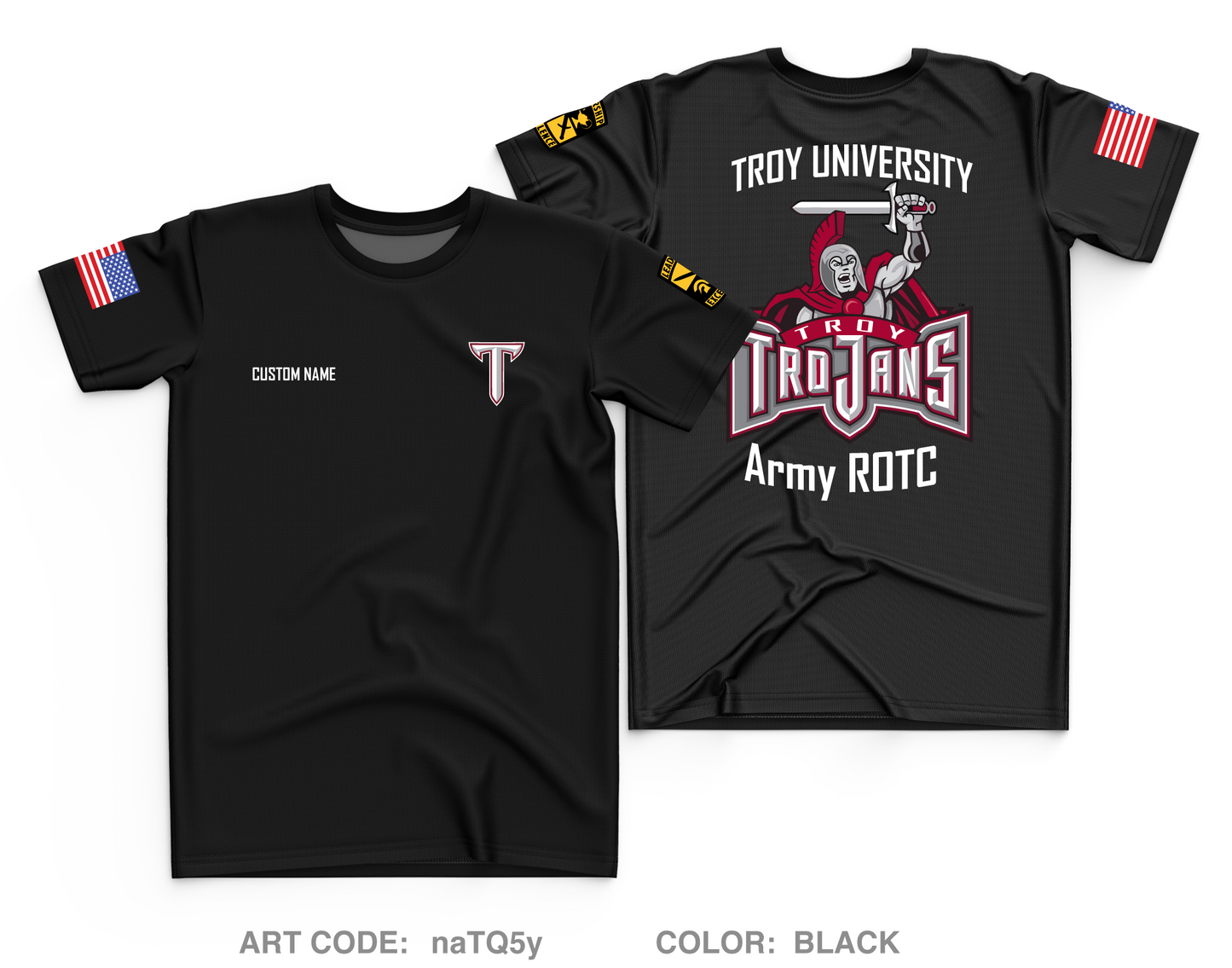 CUSTOM Troy ROTC Core Men's SS Performance Tee - naTQ5y
