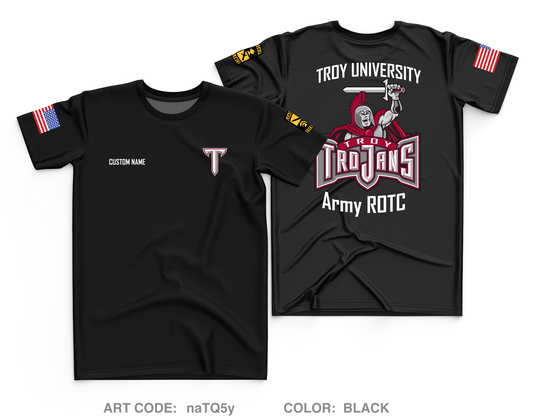 CUSTOM Troy ROTC Core Men's SS Performance Tee - naTQ5y