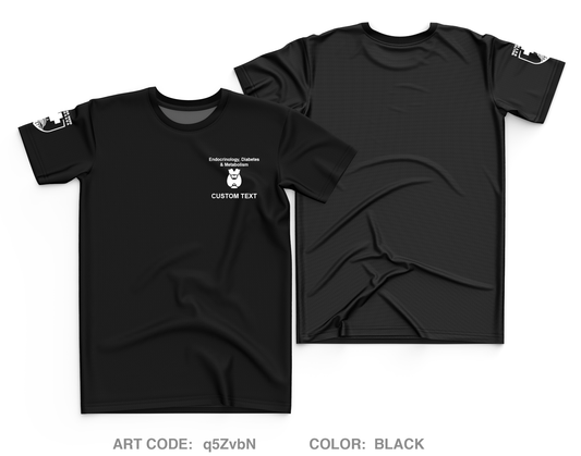 CUSTOM Walter Reed National Military Medical Center Endocrinology Core Men's SS Performance Tee - q5ZvbN