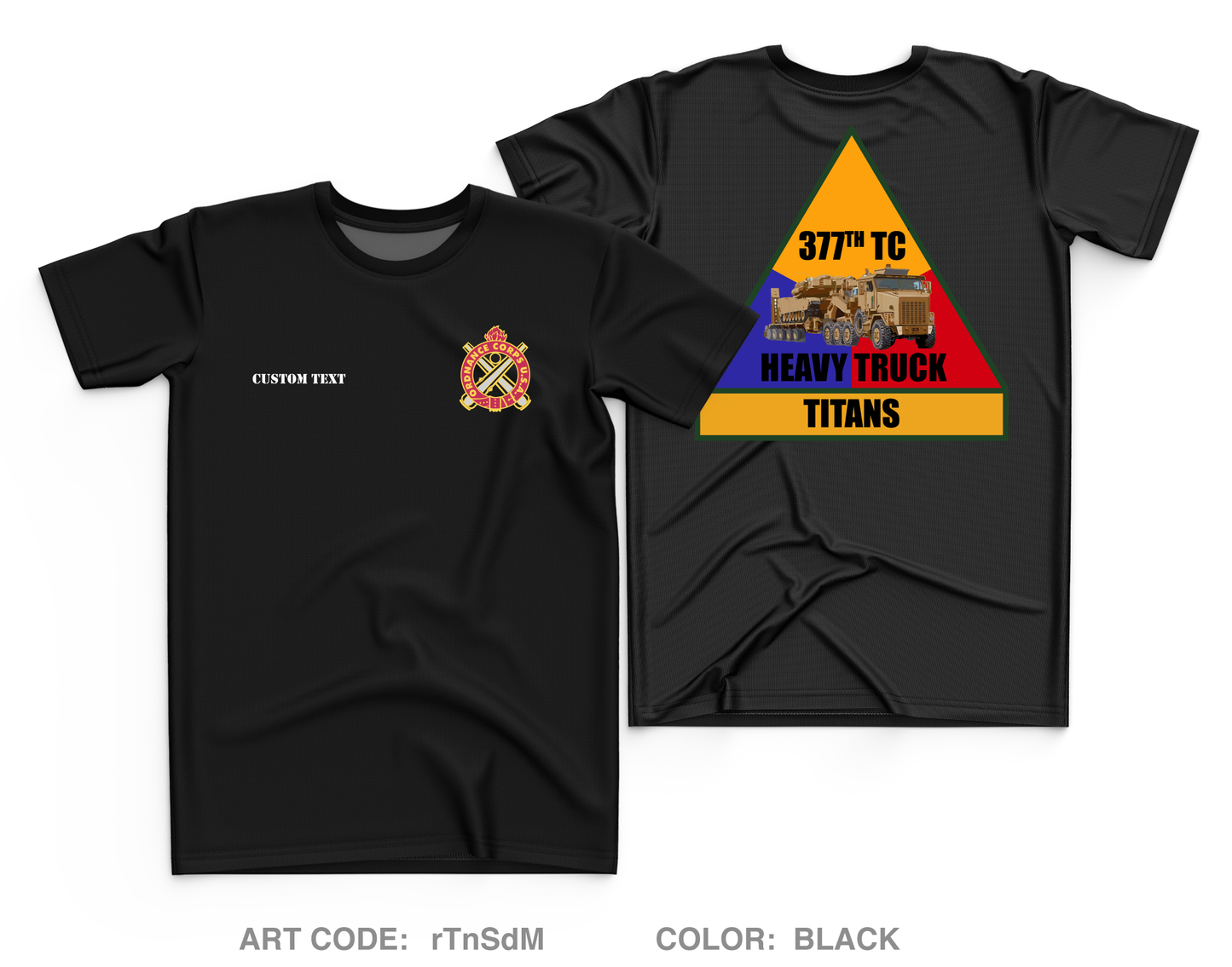 CUSTOM 377 titans Core Men's SS Performance Tee - rTnSdM
