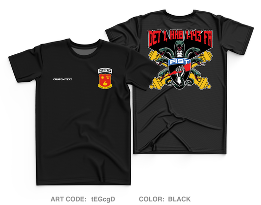 CUSTOM DET 1, HHB 1-143 FA Core Men's SS Performance Tee - tEGcgD
