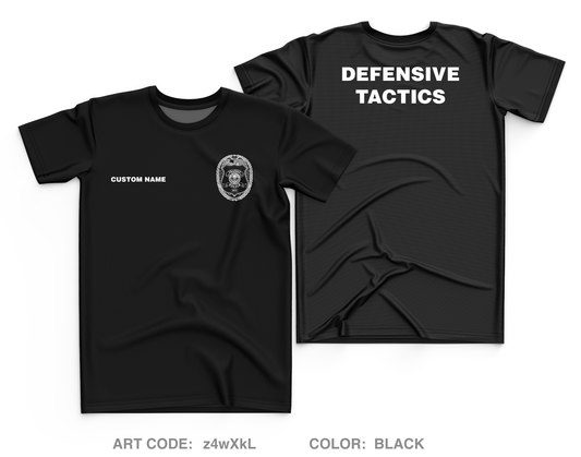 CUSTOM RTD Transit Police Core Men's SS Performance Tee - z4wXkL