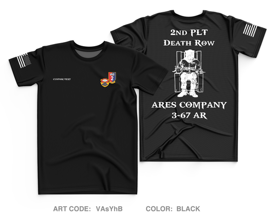 Custom A CO. 3-67 AR Core Men's SS Performance Tee - VAsYhB