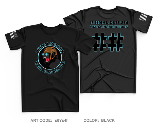 CUSTOM Primal Oculus Media Productions Core Men's SS Performance Tee - s6Ys4h