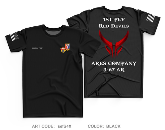 Custom A CO. 3-67 AR Core Men's SS Performance Tee - sefS4X