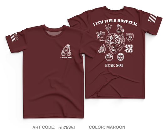CUSTOM 11th Field Hospital Core Men's SS Performance Tee - rm7kWd