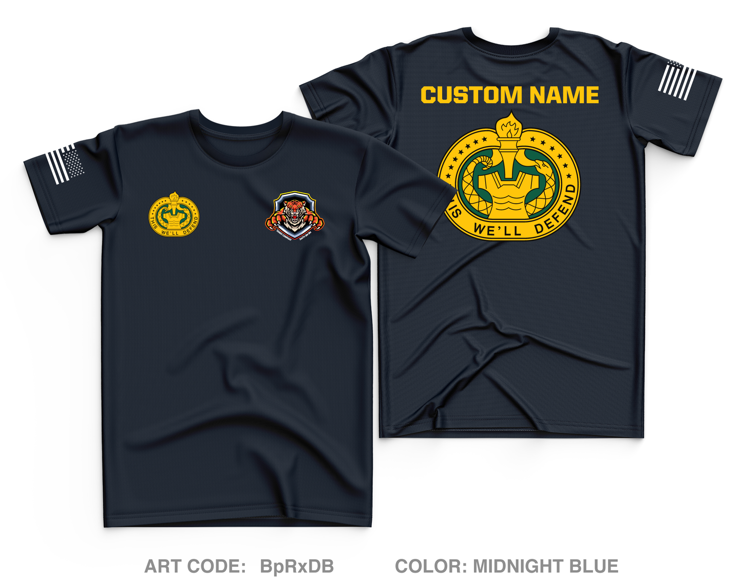 CUSTOM T Co., 266th QM BN, 23rd QM BDE Core Men's SS Performance Tee -  BpRxDB