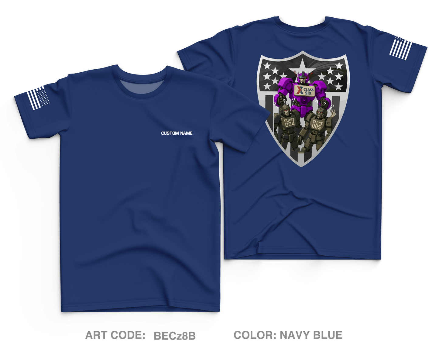 CUSTOM Class Six Core Men's SS Performance Tee - BECz8B