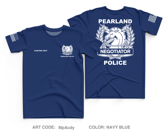 CUSTOM Pearland SWAT / Hostage Negotiation Team Core Men's SS Performance Tee - MpAcdy
