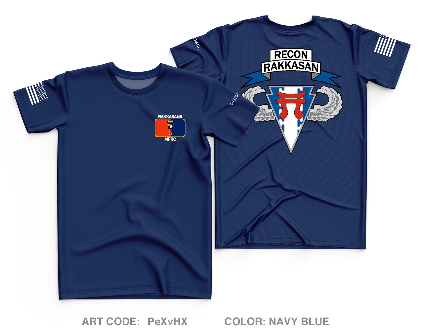 CUSTOM Viper Company (MFRC), 3MBCT, 101 ABN Core Men's SS Performance Tee - PeXvHX