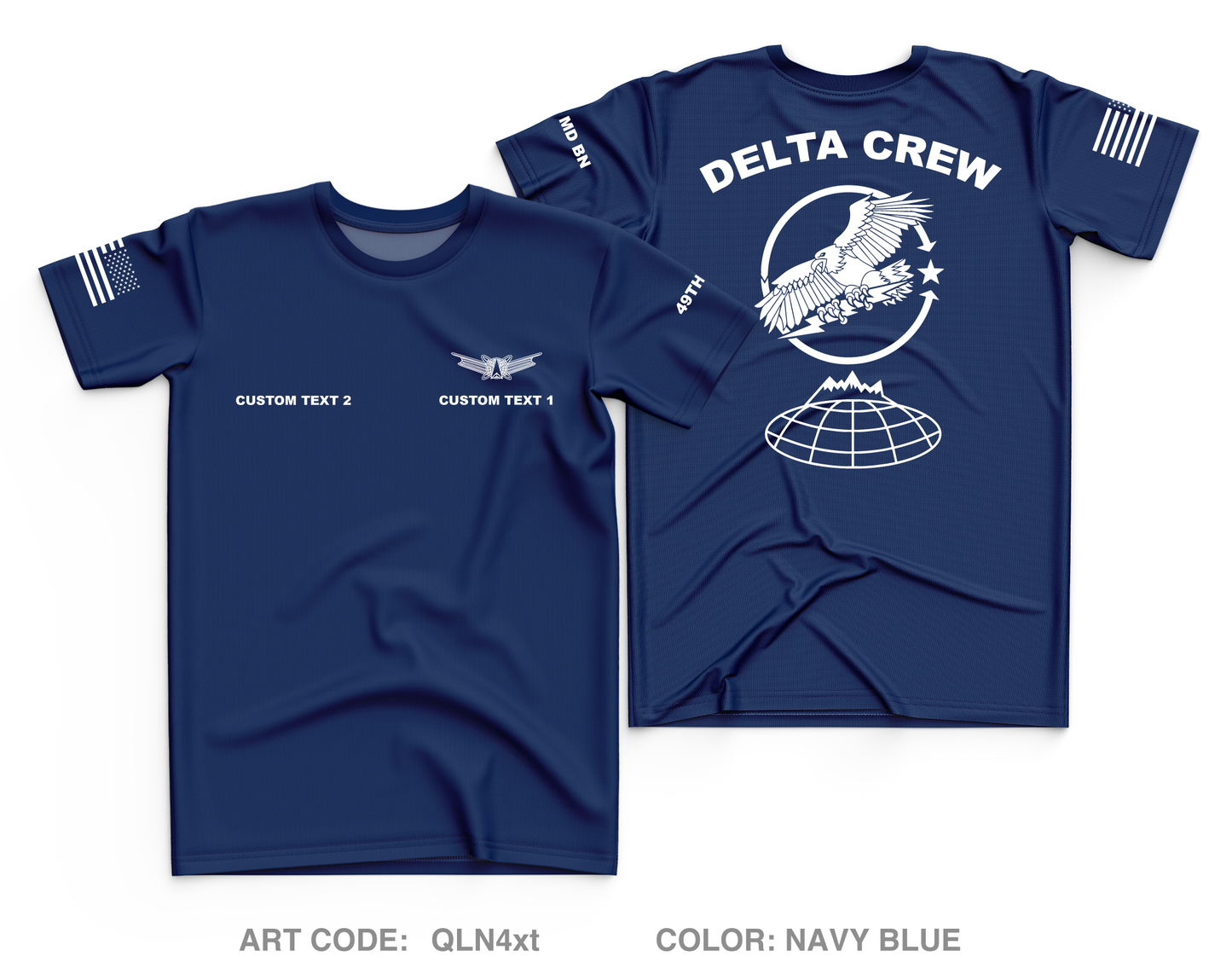 CUSTOM Delta Crew Core Men's SS Performance Tee - QLN4xt