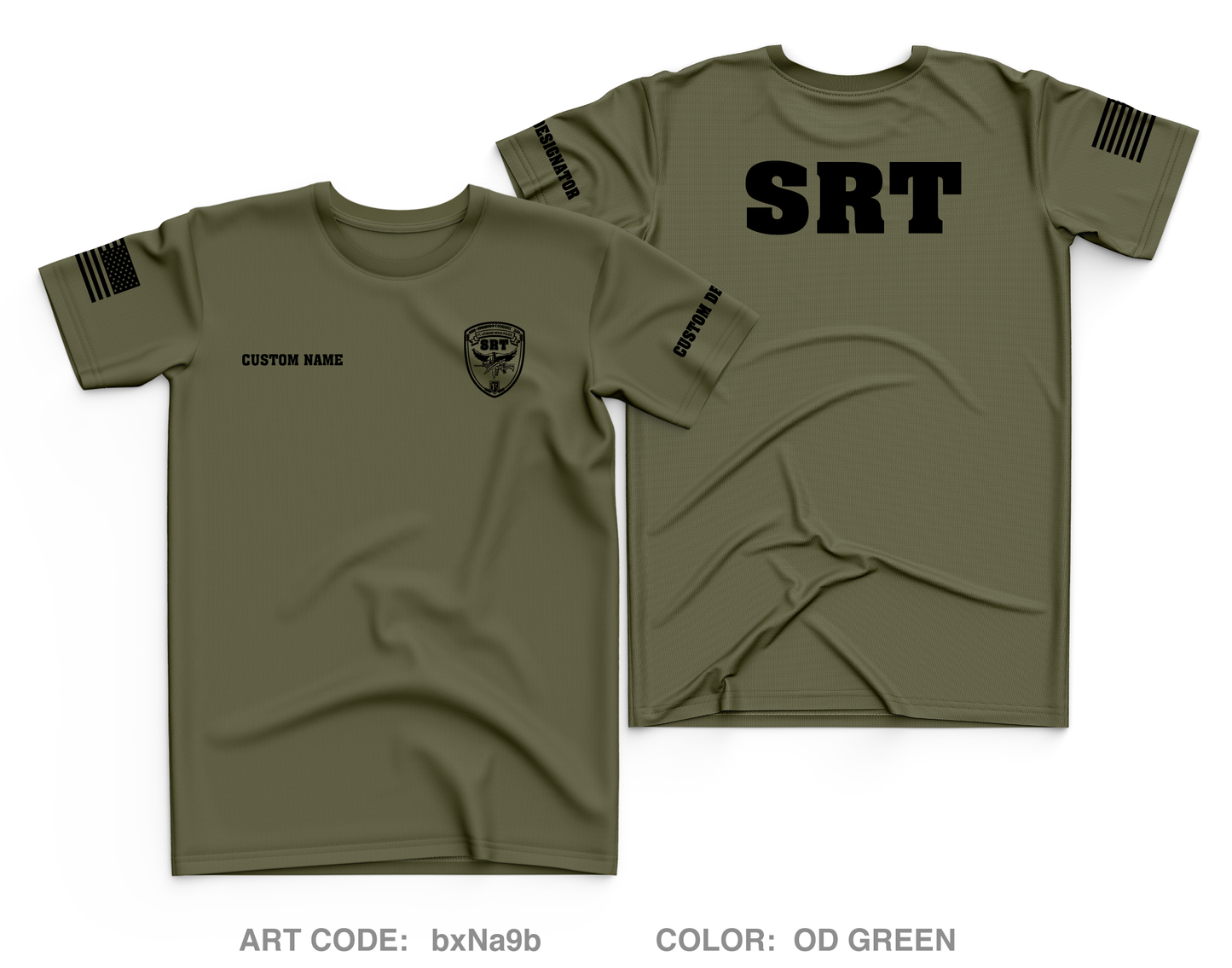 CUSTOM Department Of the army civilian police Core Men's SS Performance Tee - bxNa9b
