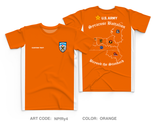 CUSTOM Syracuse Recruiting Battalion Core Men's SS Performance Tee - NPfRy4