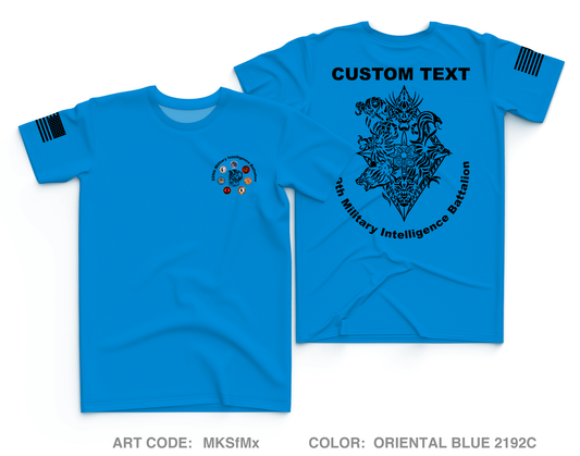 CUSTOM 229th Military Intelligence Battalion Core Men's SS Performance Tee - MKSfMx