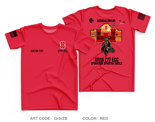 CUSTOM 2nd Platoon 277th ECC Core Men's SS Performance Tee - Gr5rZB