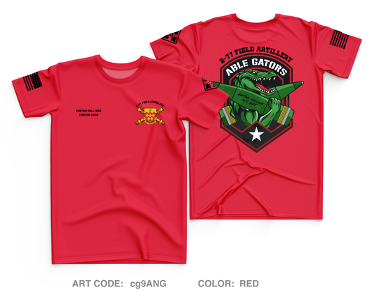 A BTRY 2-77 FA Core Men's SS Performance Tee - cg9ANG