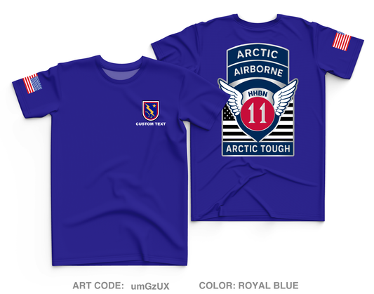CUSTOM HHBN, 11th Airborne Division Core Men's SS Performance Tee - umGzUX