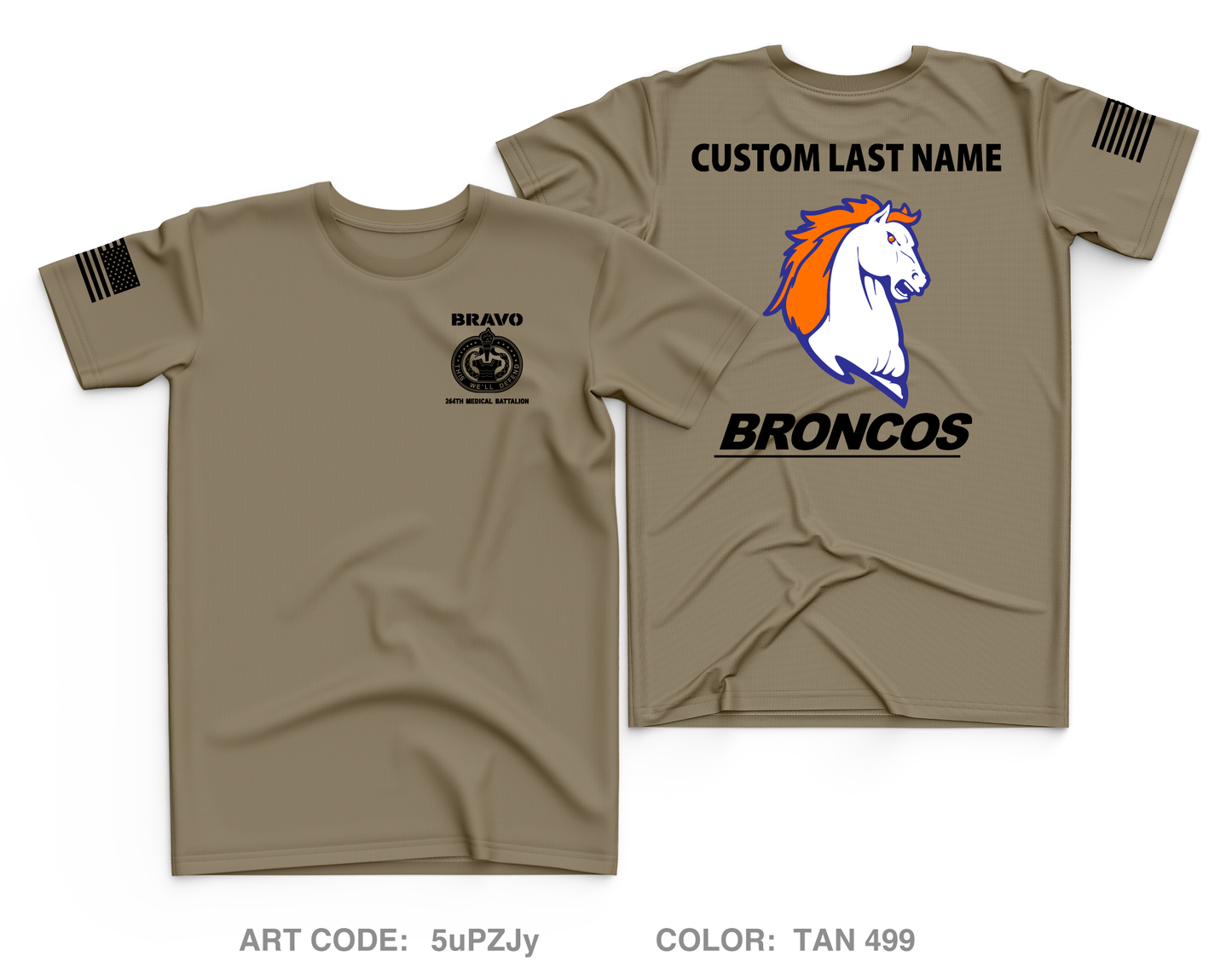 CUSTOM B Co 264th MED BN Core Men's SS Performance Tee - 5uPZJy