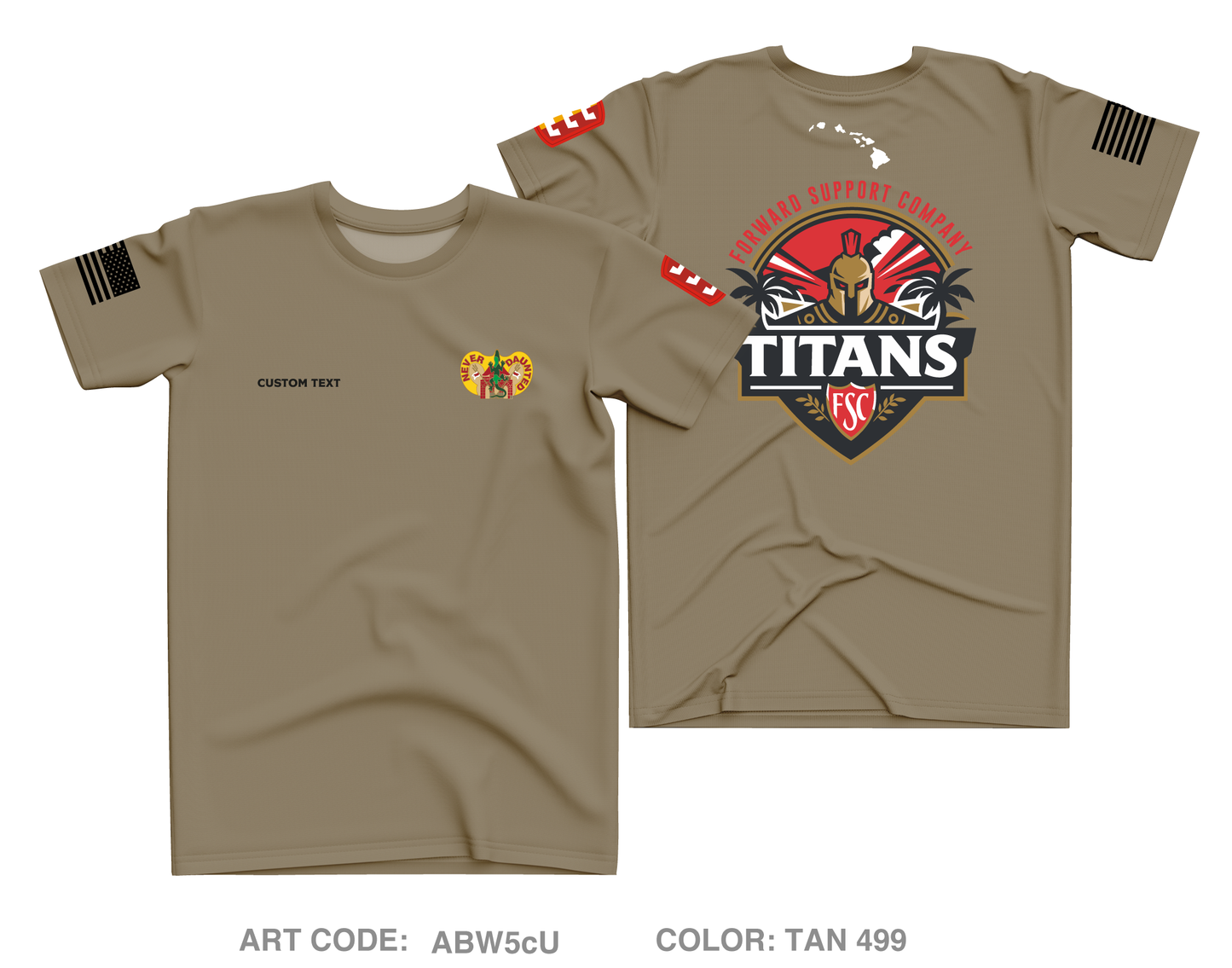 CUSTOM Forward Support Company Core Men's SS Performance Tee - ABW5cU
