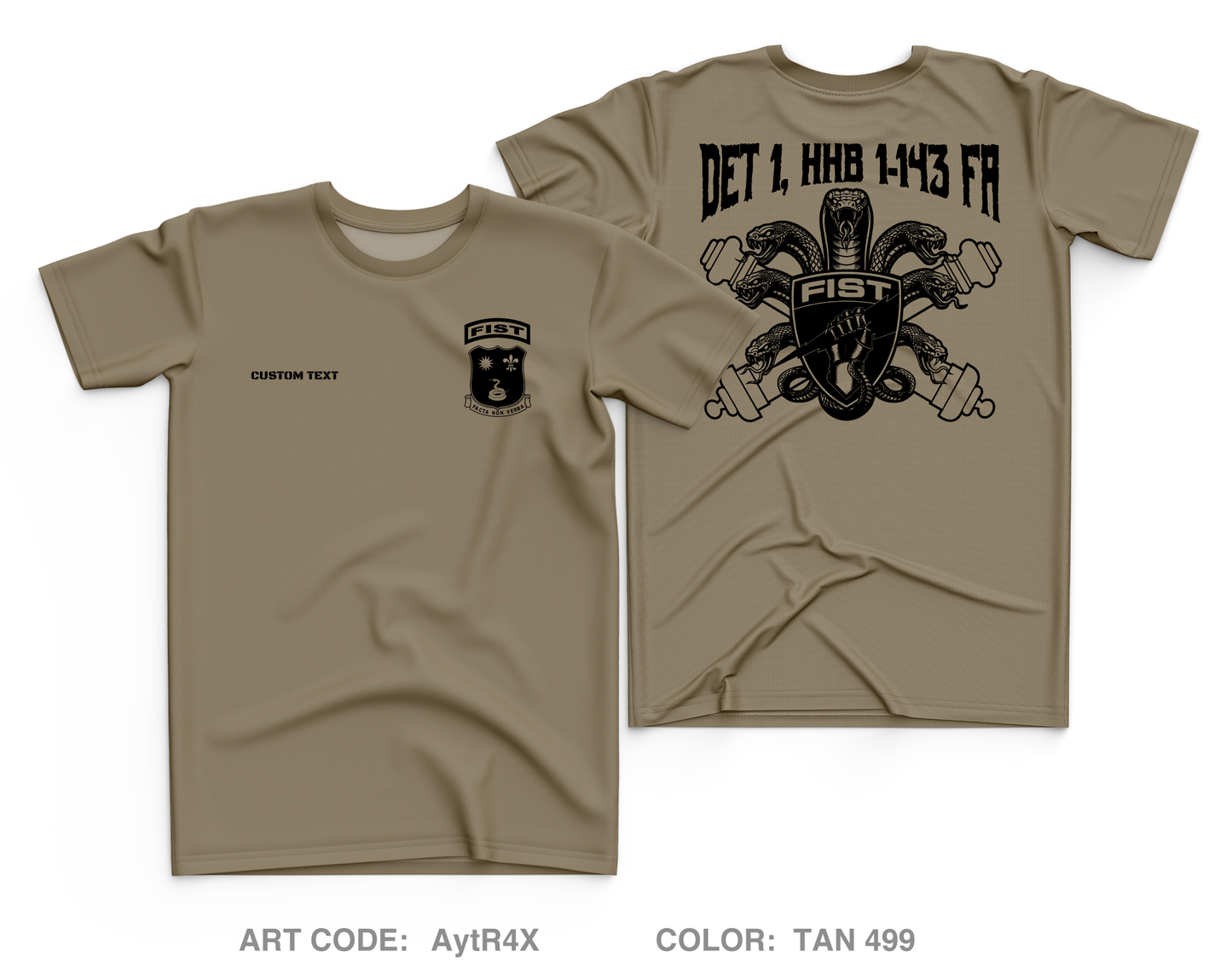 CUSTOM DET 1, HHB 1-143 FA Core Men's SS Performance Tee - AytR4X