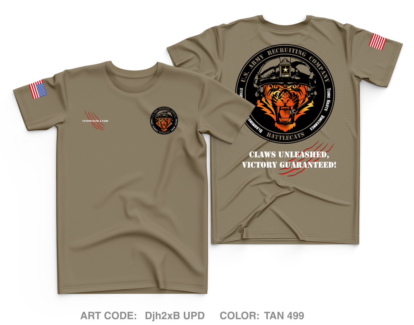 Custom Evansville Recruiting Company, BattleCats Core Men's SS Performance Tee - Djh2xB_UPD