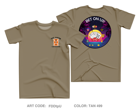 CUSTOM HHC, 516th Theater Signal Brigade Core Men's SS Performance Tee - FDDtpU