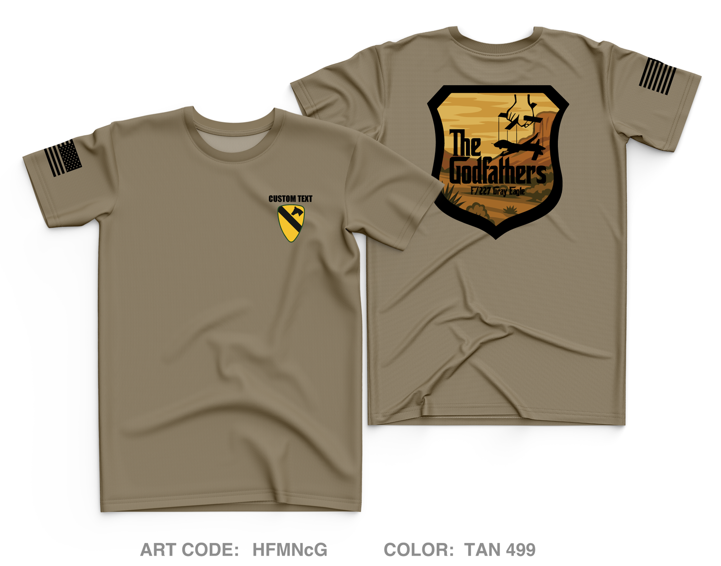 CUSTOM F/227 GODFATHERS Core Men's SS Performance Tee - HFMNcG