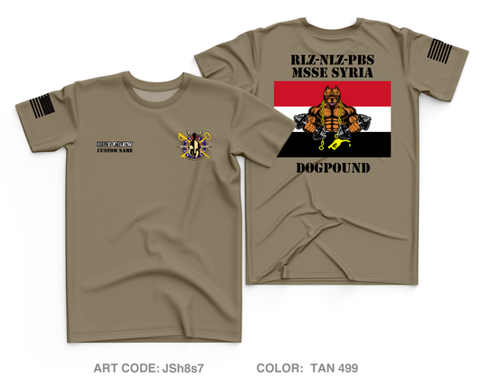 CUSTOM A CO. 68TH DSSB, 4DSB Core Men's SS Performance Tee - JSh8s7