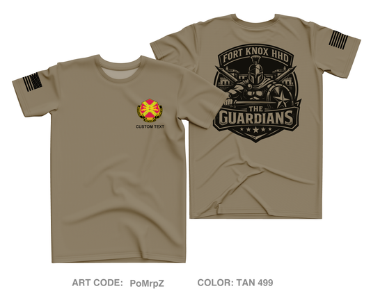 CUSTOM HHD USAG Fort Knox Core Men's SS Performance Tee - PoMrpZ