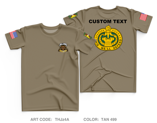 CUSTOM B CO, 795th MP BN, 14th MP BDE Core Men's SS Performance Tee - THJz4A