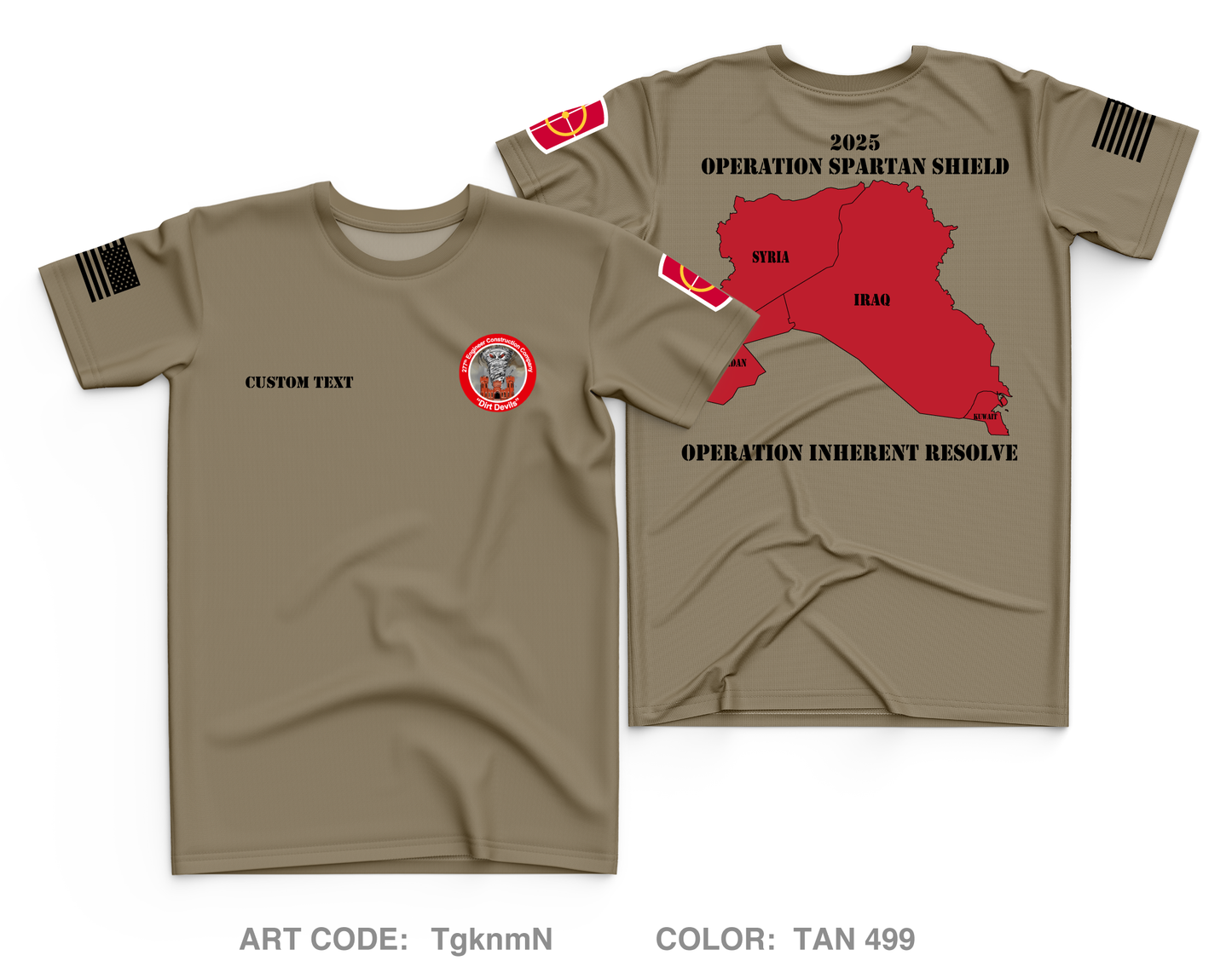 CUSTOM 277th ECC Main Fundraising Collection Core Men's SS Performance Tee - TgknmN