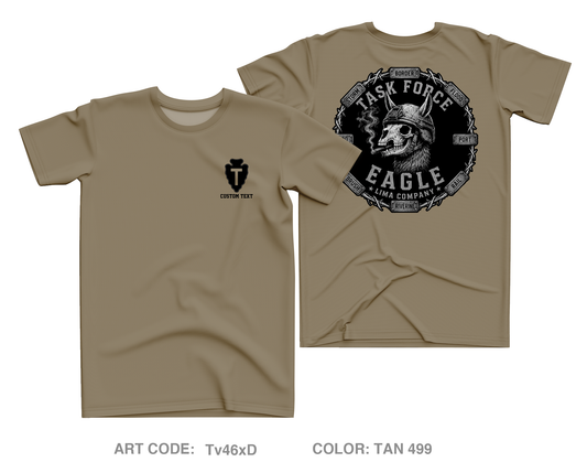 CUSTOM TF Eagle / Lima Company Core Men's SS Performance Tee - Tv46xD