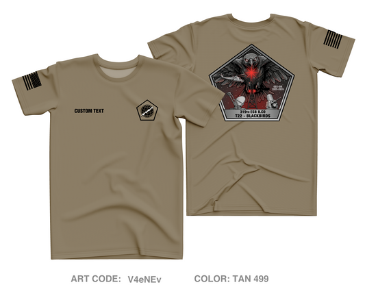 CUSTOM 319th ESB Bravo Co Core Men's SS Performance Tee - V4eNEv