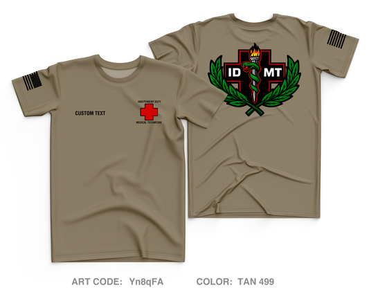 CUSTOM IDMT Core Men's SS Performance Tee - Yn8qFA