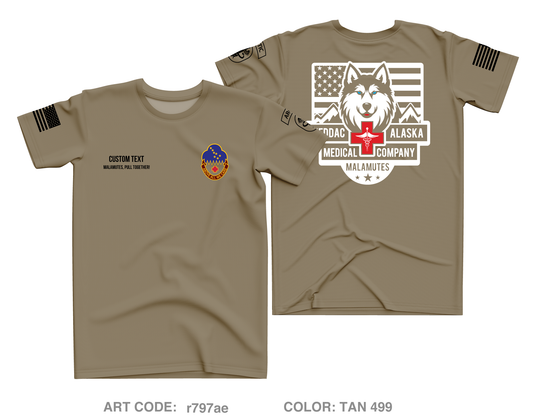 CUSTOM MEDDAC-ALASKA Core Men's SS Performance Tee - r797ae