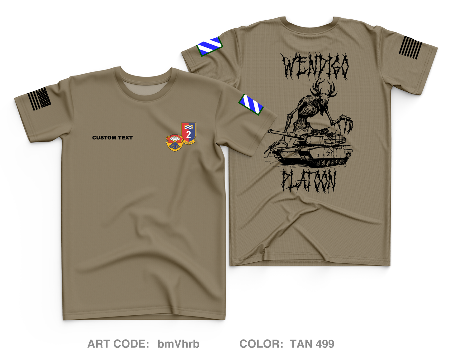 CUSTOM 1st Platoon Core Men's SS Performance Tee - bmVhrb