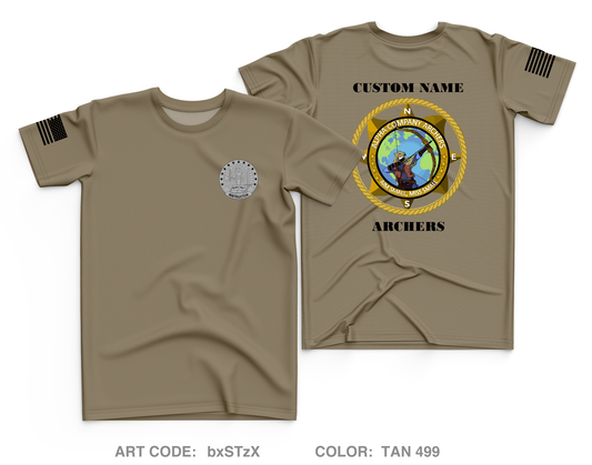 CUSTOM ALPHA COMPANY 305TH MI BN Core Men's SS Performance Tee - bxSTzX