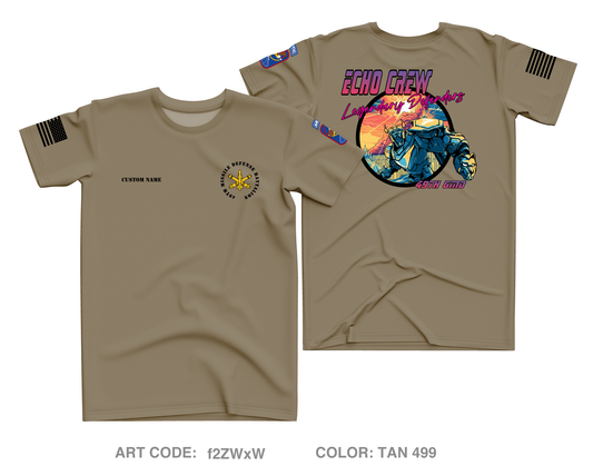 CUSTOM Echo Crew, 49th Missile Defense Battalion Core Men's SS Performance Tee - f2ZWxW