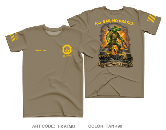 CUSTOM 1084th Transportation Company Core Men's SS Performance Tee - hKV2MU