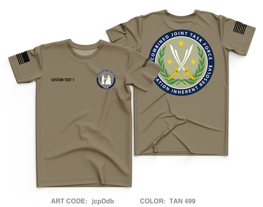 CUSTOM OSJA CJTF-OIR Core Men's SS Performance Tee - jcpDdb