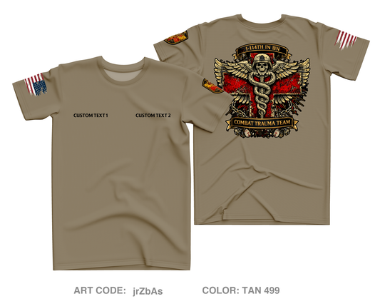 CUSTOM Combat Trauma Team Core Men's SS Performance Tee - jrZbAs