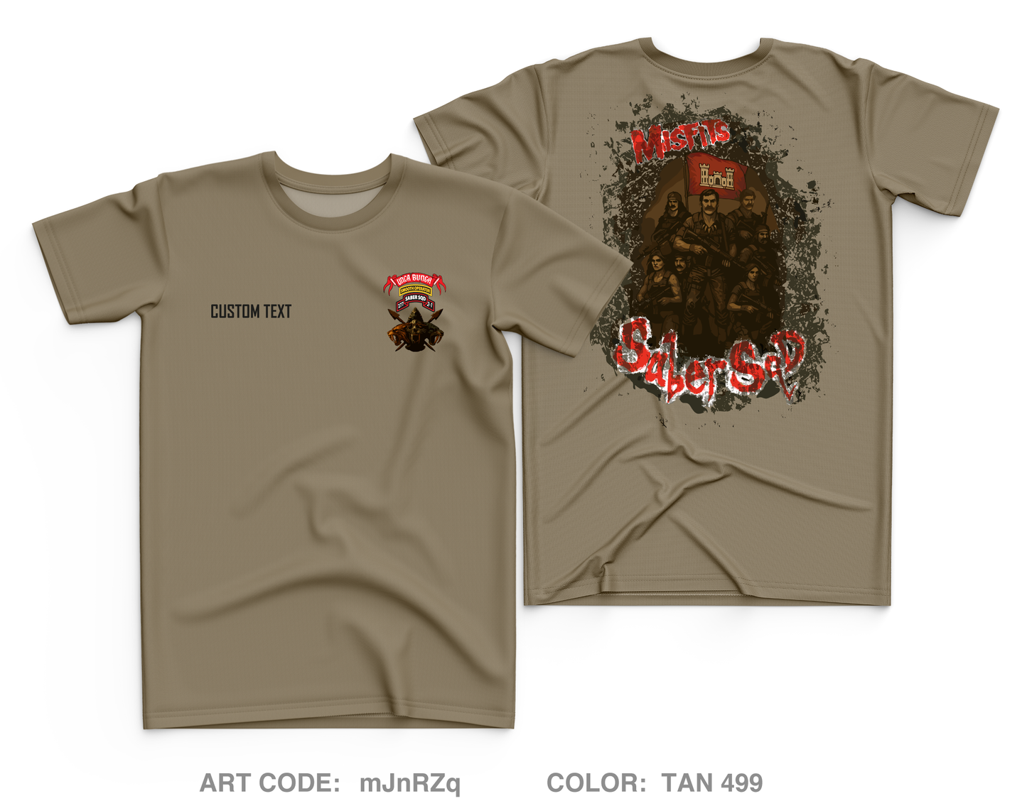 CUSTOM 2nd Platoon 277th ECC Core Men's SS Performance Tee - mJnRZq
