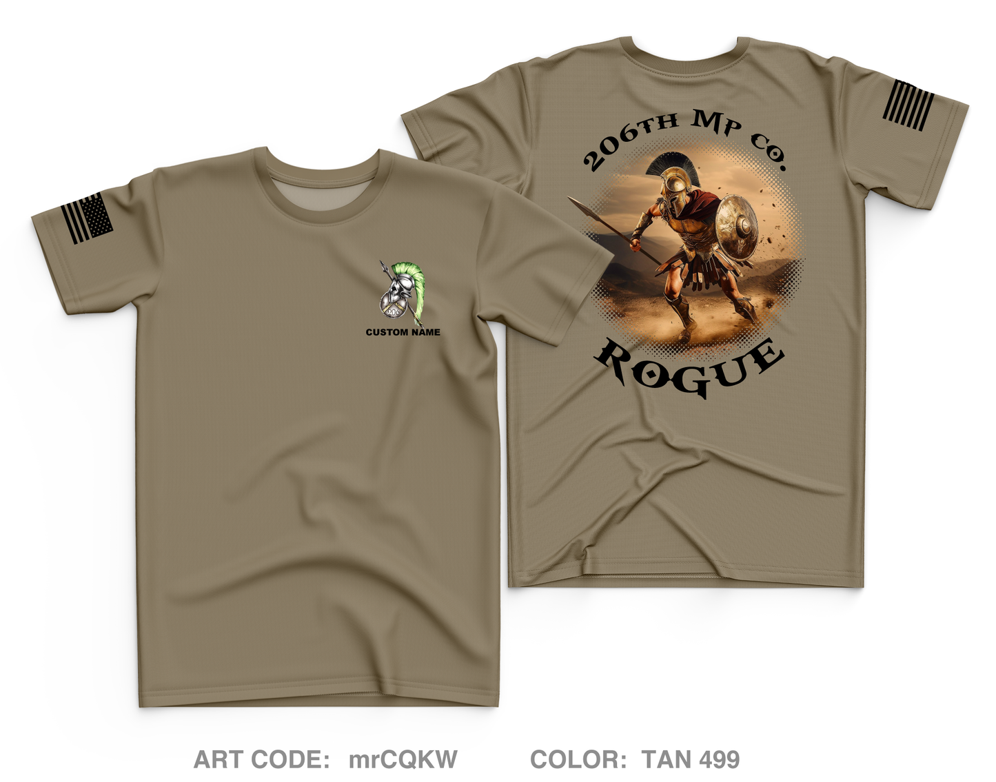 CUSTOM 206th MP CO Core Men's SS Performance Tee - mrCQKW