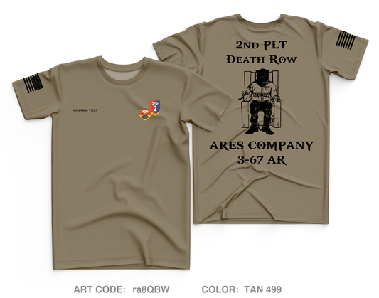 Custom A CO. 3-67 AR Core Men's SS Performance Tee - ra8QBW