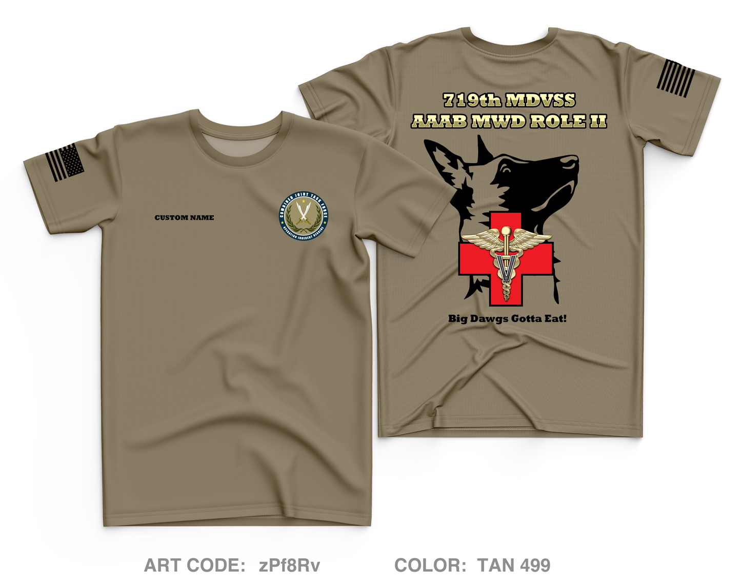 CUSTOM 719th MDVSS Core Men's SS Performance Tee - zPf8Rv