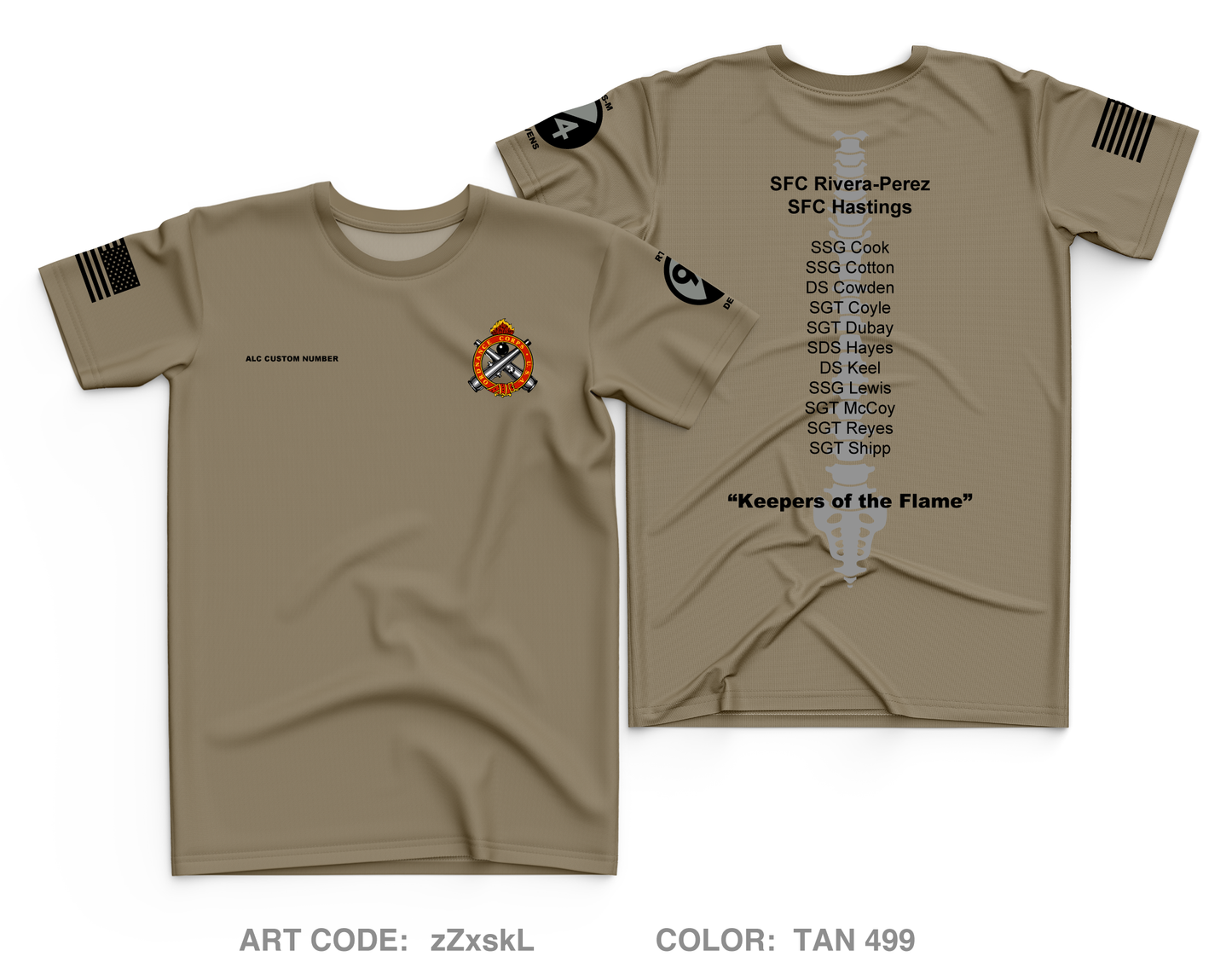 CUSTOM RTS-M Devens ALC Core Men's SS Performance Tee - zZxskL