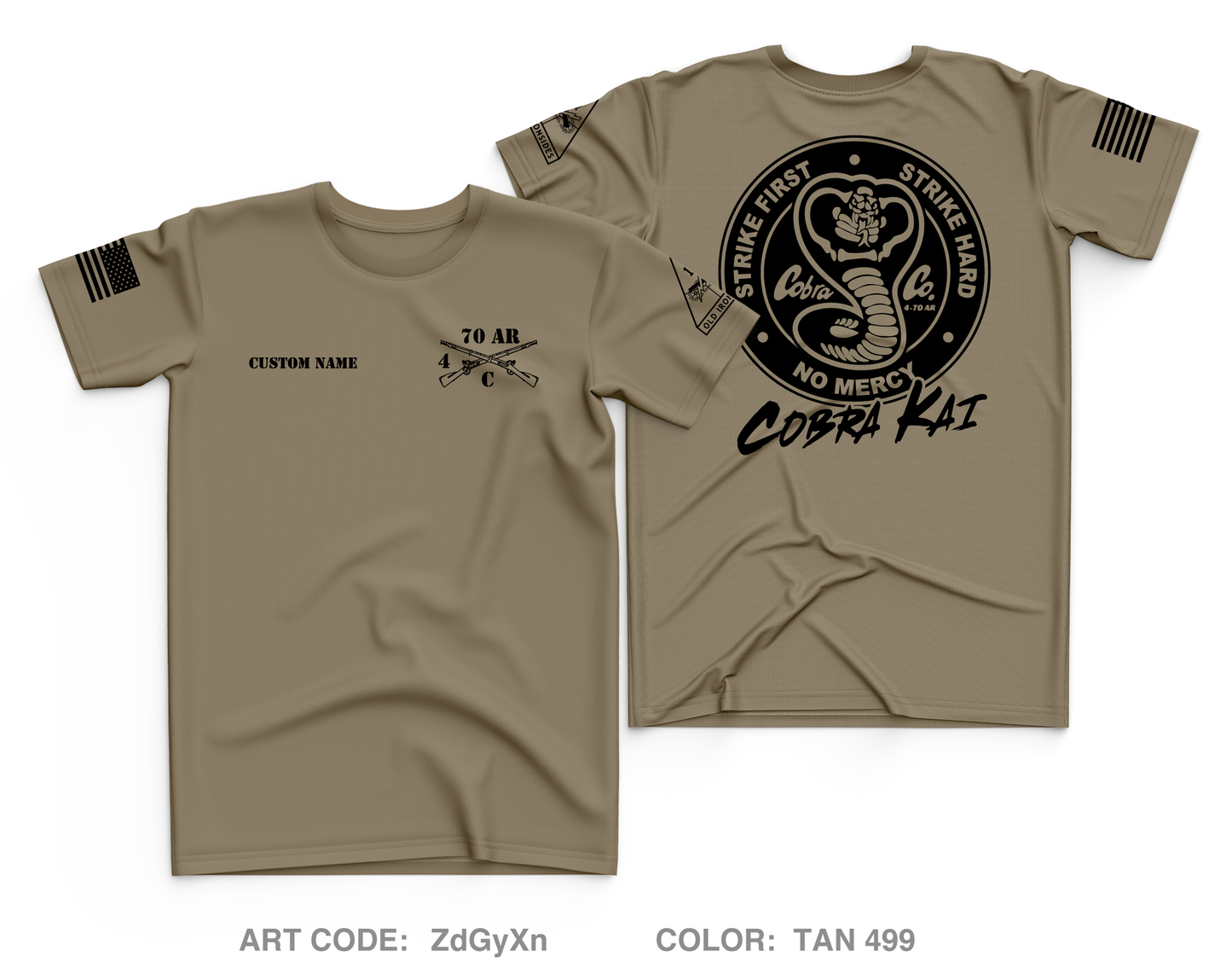 CUSTOM C Co, 4-70 AR, 1/1 AD Core Men's SS Performance Tee - ZdGyXn