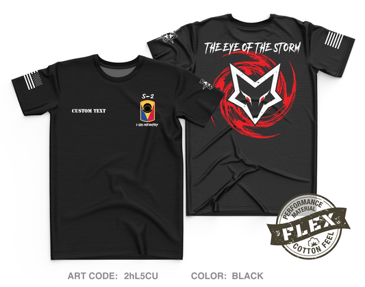 CUSTOM S-2 HHC, 1-124 INFANTRY, 53rd INFANTRY BRIGADE Core Men's SS Flex Performance Tee - 2hL5CU
